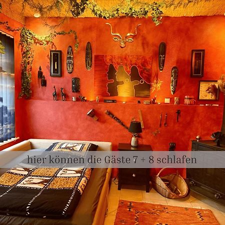 Lodge Of Africa - Einzigartige Themenzimmer, Eingezaeunten Garten, Sauna, Whirlpool & Kamin, Hunde Willkommen, Gasgrill, Voll Ausgestattete Kueche, Grosser Essbereich, Hamburg & Stade In Der Naehe Twielenfleth Eksteriør billede